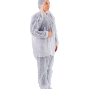 Conjunto de Polipropileno com Elástico no Punho, Capuz e Tornozelo