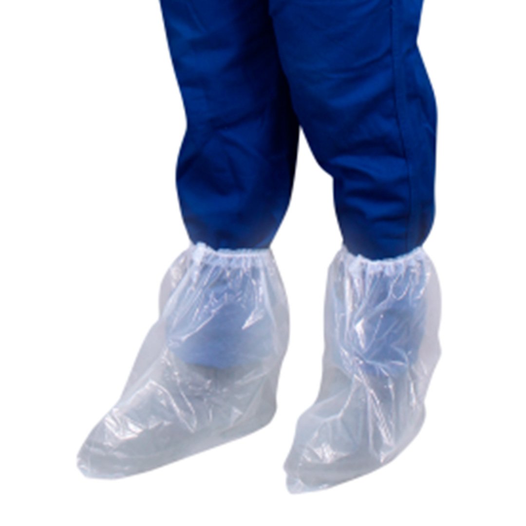 Bota Polietileno com Elástico Impermeável Transparente