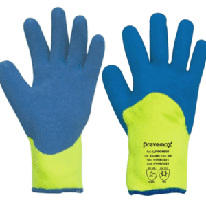 Luva Azul e Amarela Térmica com Fio Acrílico G-09