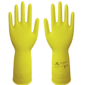 Luva de Nitrilo Sem Forro Ambidestra Nitrifoods Ambi Amarela