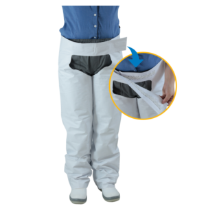 Perneira Napa Branca com Velcro