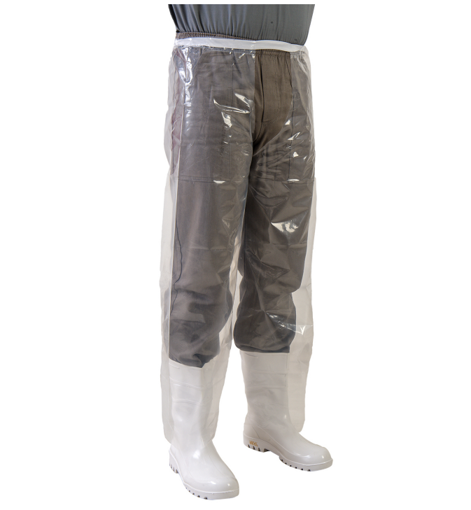 Perneira de Polietileno com Elástico Impermeável Transparente