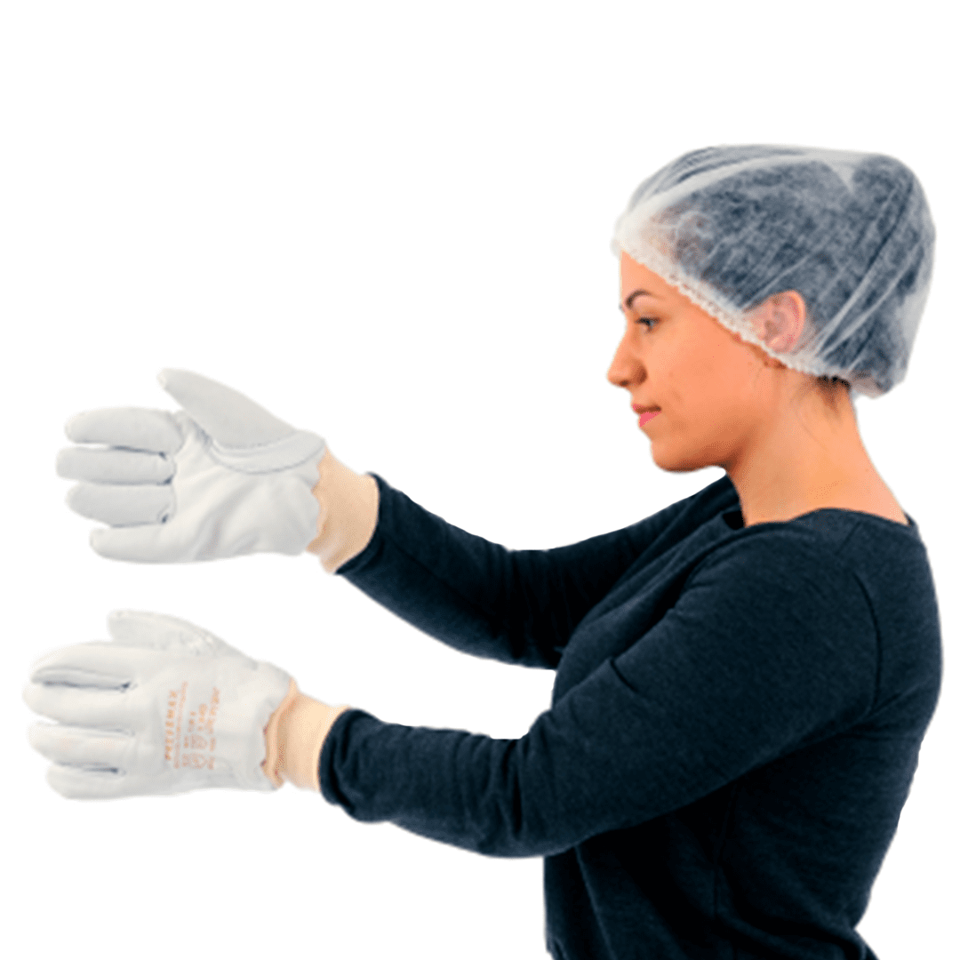 Luva de Vaqueta Forrada em Lã Cano Curto