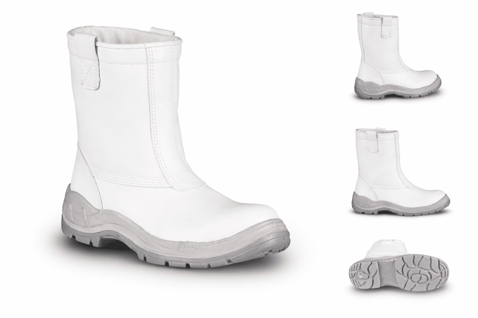 Bota Ocupacional Branca em Microfibra